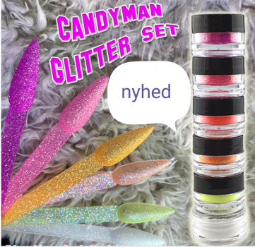 Candyman Glittersæt 6x 3g